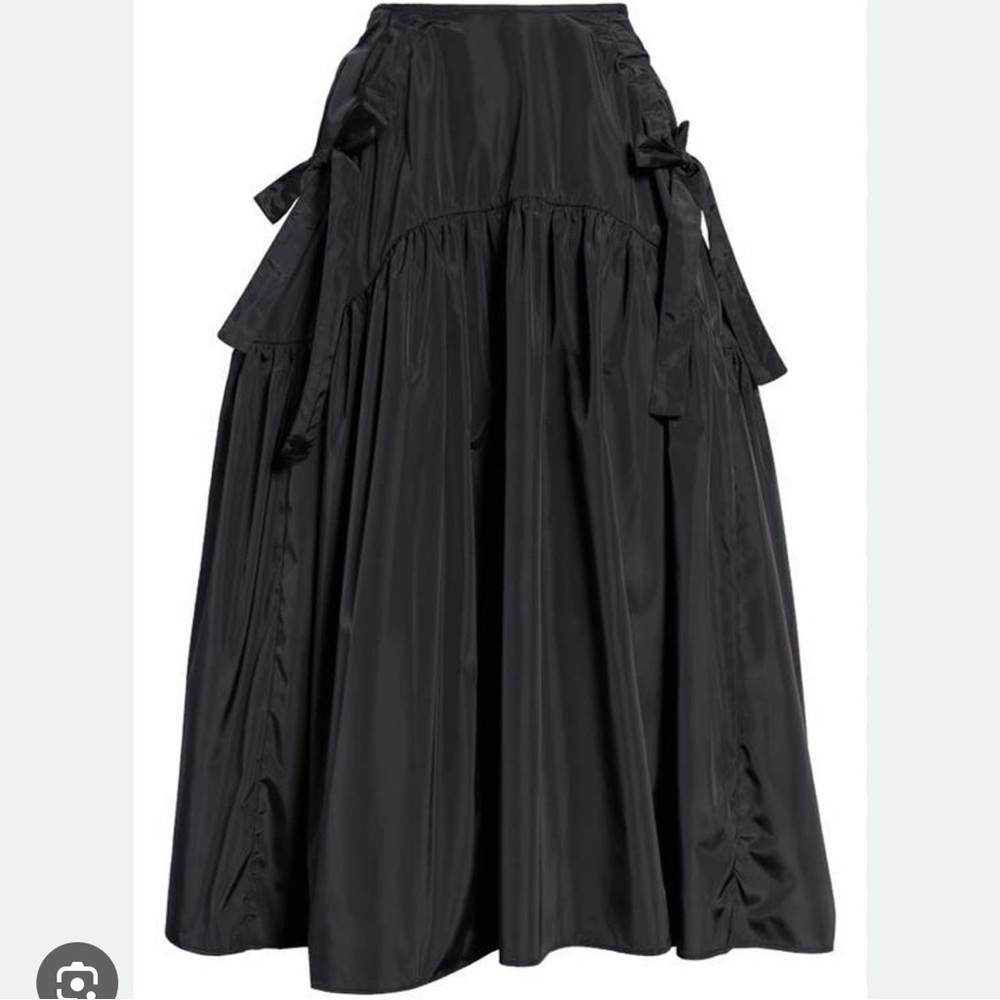 Cecilie Bahnsen Justice Bow Detail Recycled Polyester Midi Skirt